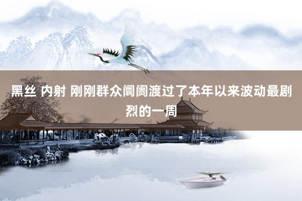 黑丝 内射 刚刚群众阛阓渡过了本年以来波动最剧烈的一周